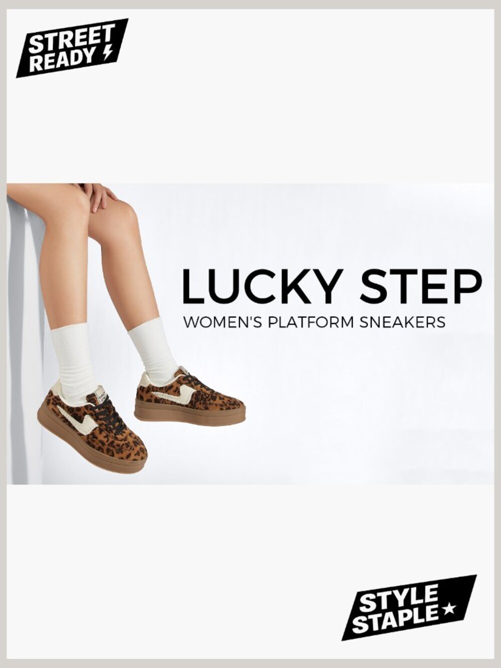 Platform Fashion Sneakers Thick Sole Faux Leather Suede Rubber Gum Sole Low Top - Picture 7 of 7
